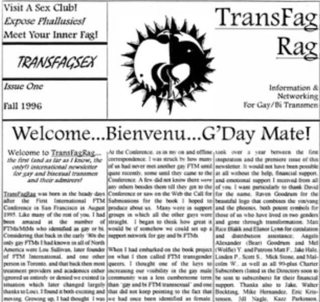 Trans Fag Rag: Information &amp; Networking for Gay/Bi Transmen (1993)